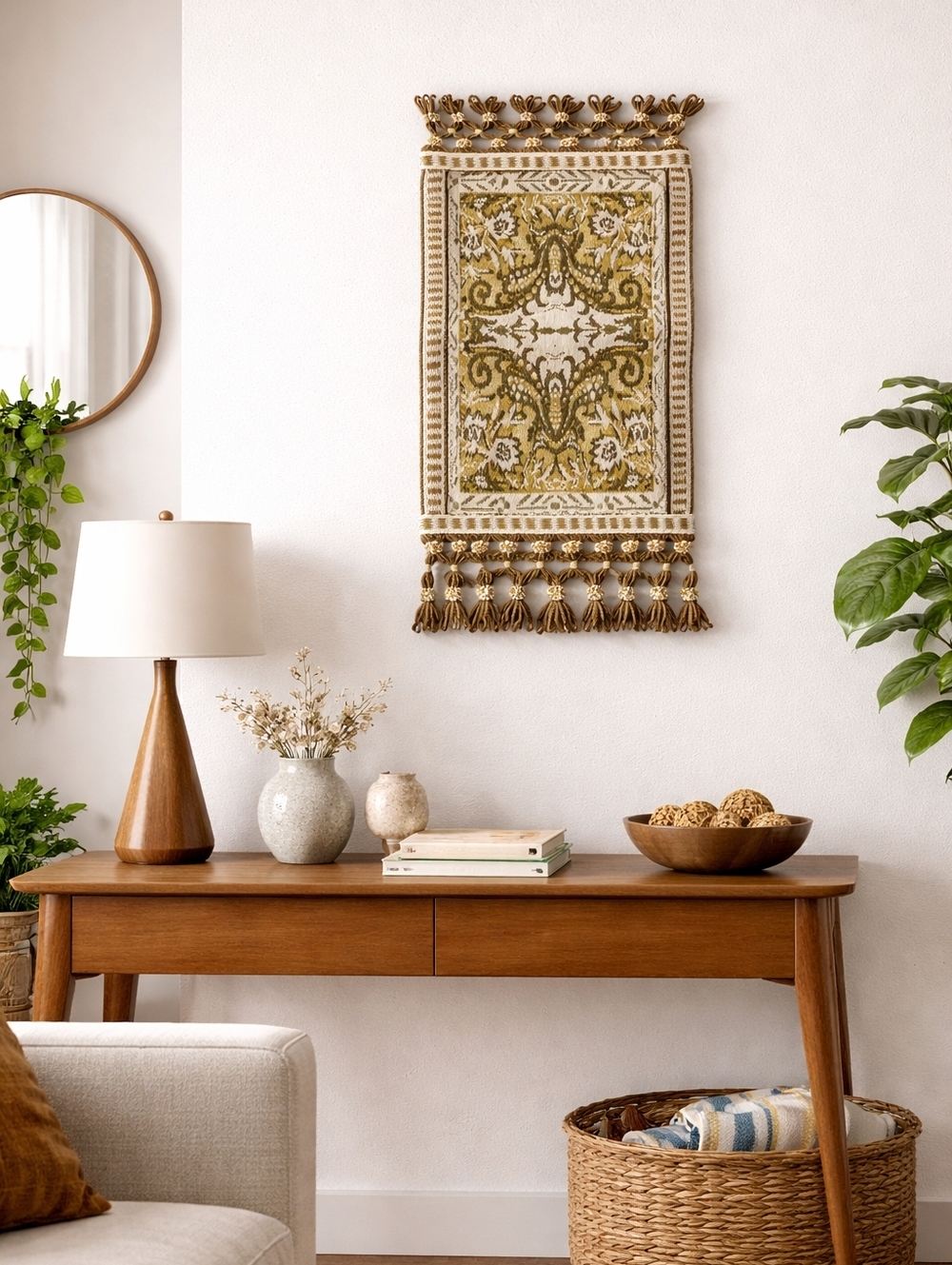 Vintage MCM Wall Tapestry